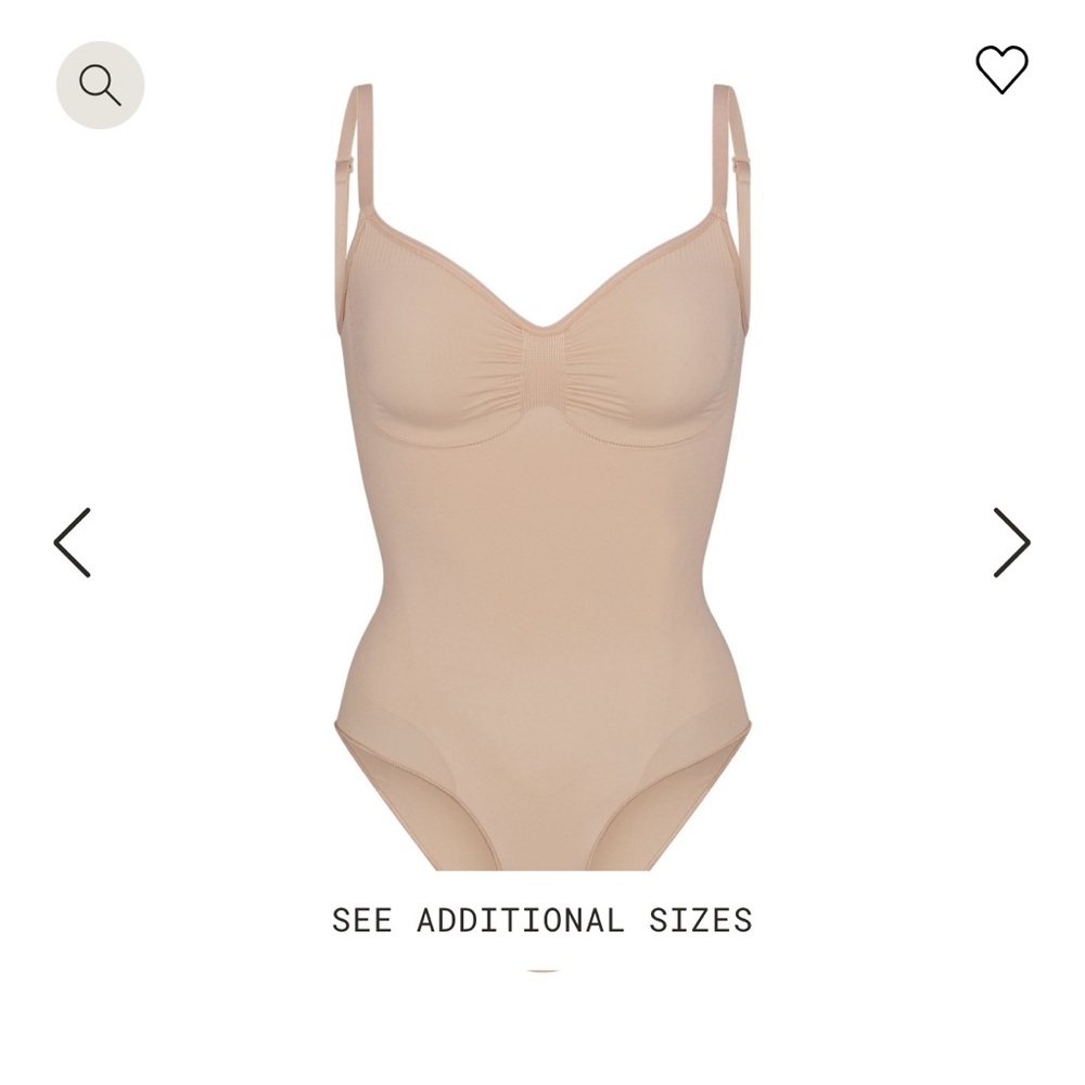 SKIMS Beige Shapewear Bodysuit size medium